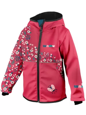 Jachetă softshell pentru copii WAMU BERUŠKY ROŞU