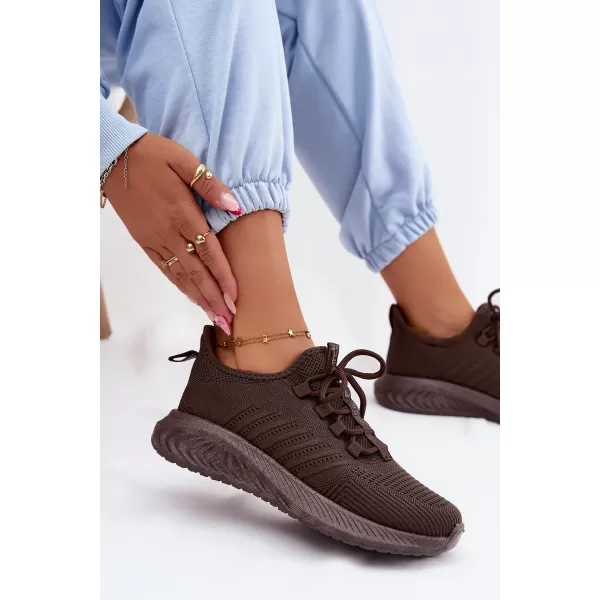  Adidași de damă BIG STAR SHOES UU274055 MARO/BEJ 