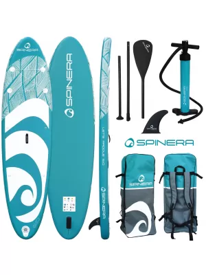 Placă cu vâsle SPINERA Lets Paddle 910 TURCOAZ