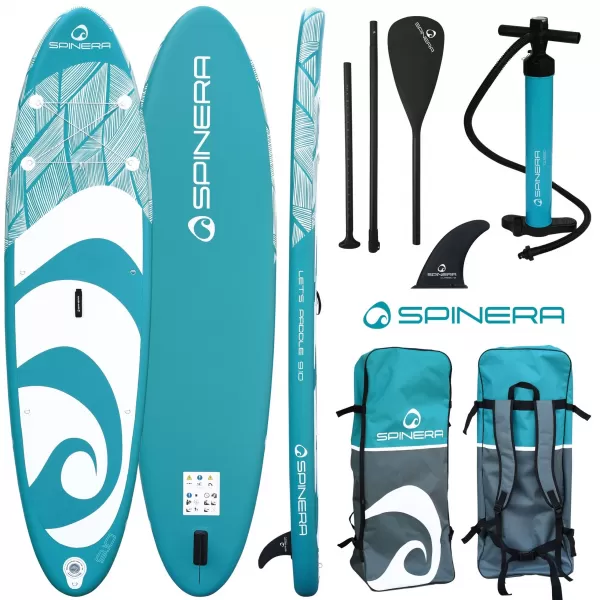  Placă cu vâsle SPINERA Lets Paddle 910 TURCOAZ 