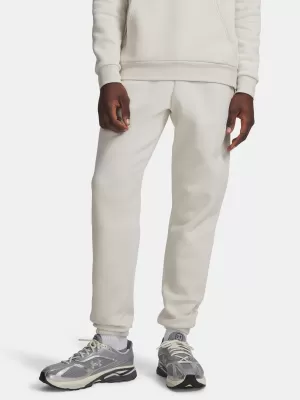 Pantaloni de trening pentru bărbați UNDER ARMOUR ICON FLEECE JOGGER 1373882-110 ALB