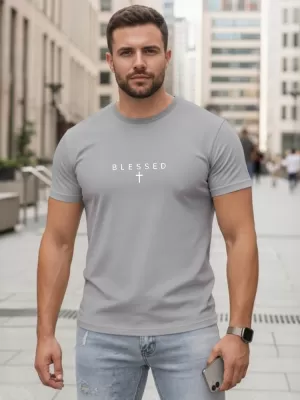 Tricou pentru bărbați DSTREET NX5124R-SL GRI DESCHIS