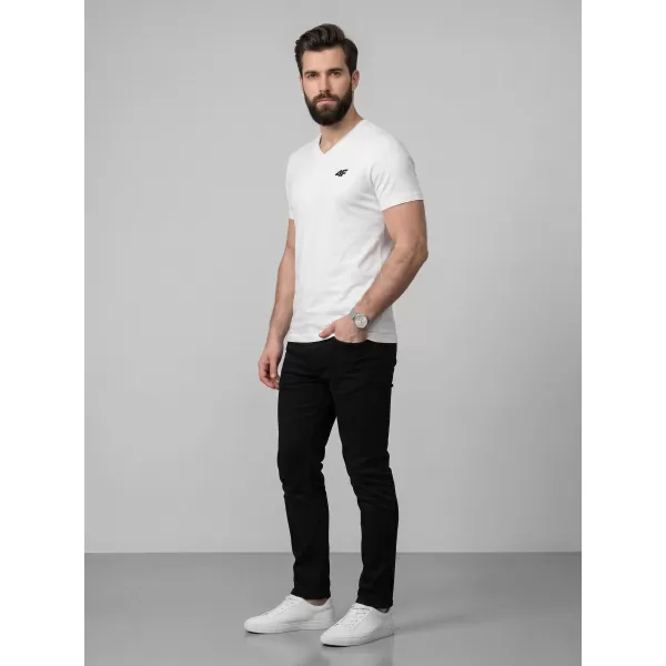  Tricou pentru bărbați 4F WMM00TTSHM3339 ALB 