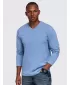 Tricou pentru bărbați OMBRE OM-LSBL-0143 DENIM LEJER