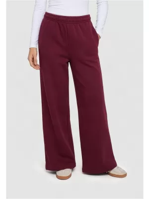 Pantaloni de trening pentru femei URBAN CLASSICS TB8169-00606 BURGUNDIA