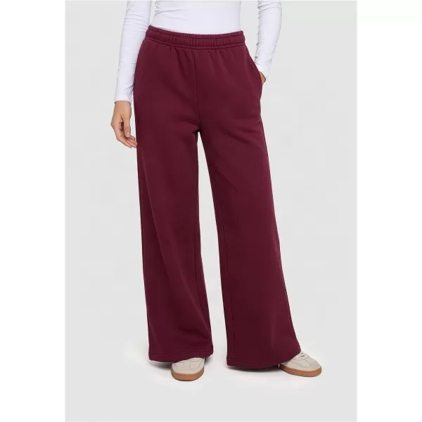  Pantaloni de trening pentru femei URBAN CLASSICS TB8169-00606 BURGUNDIA 