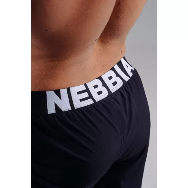  Pantaloni scurți de antrenament cu două straturi NEBBIA PRIMAL 878 NEGRU 