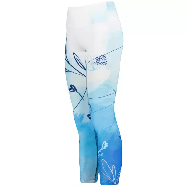  Jambiere lungi premium pentru femei (dimensiuni noi) ALTISPORT VOJ/ALW083LEG05 ALB ALBASTRU 