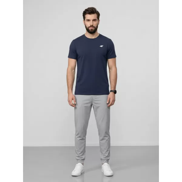  Tricou pentru bărbați 4F WAW25TTSHM2373 DENIM 