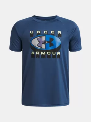 Tricou băieți UNDER ARMOUR B TECH GRAPHIC SS 6009615-498 ALBASTRU