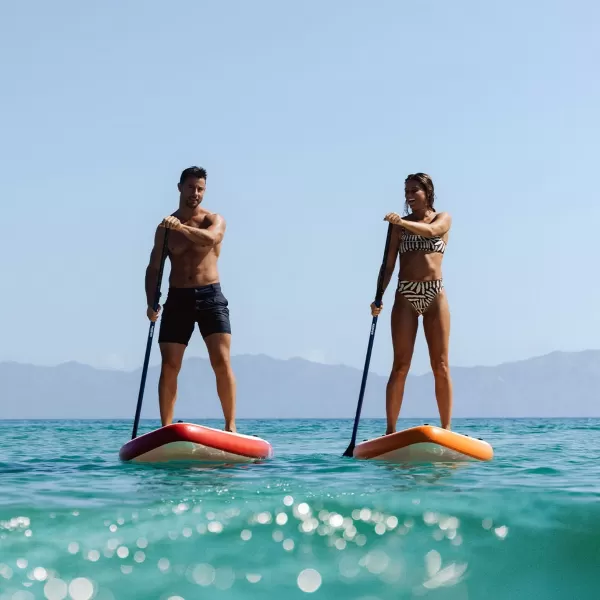  Placă cu vâsle SKIFFO RIVAGE LAVA ROȘU/ALB 