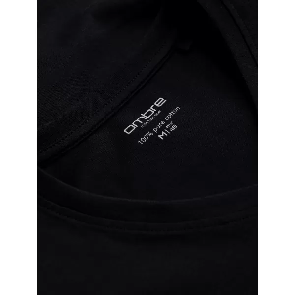  Tricou pentru bărbați OMBRE L171 NEGRU 