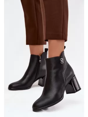 Botine de dama BOTO 25BT24-9213 NEGRU