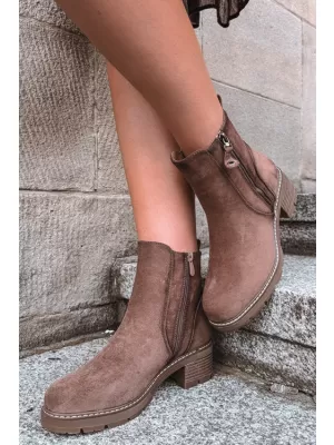 Botine de dama S.BARSKI HY62-8101 CAFEA
