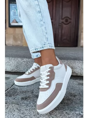 Adidași de damă BIG STAR SHOES UU274275 ALB/BEJ