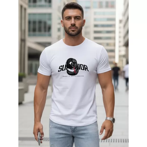  Tricou pentru bărbați DSTREET NX5019R-WH ALB 