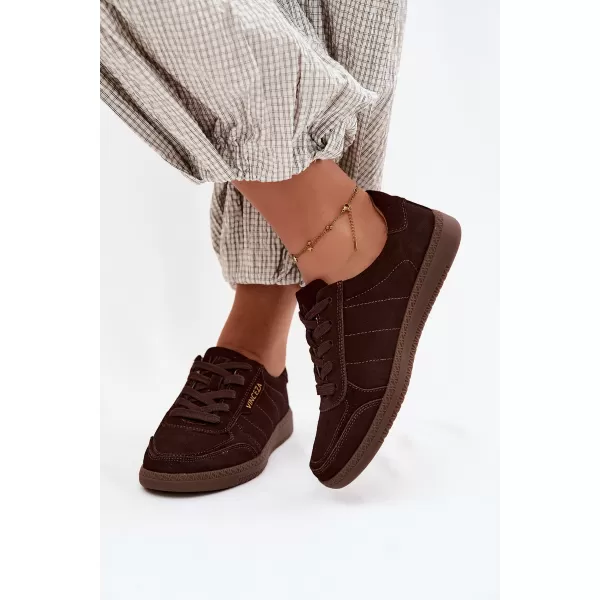  Adidași de damă VINCEZA 79635 CIOCOLATĂ 