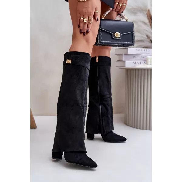  Cizme de dama BOTO 9501A/LA3150/CLS-603 NEGRU 