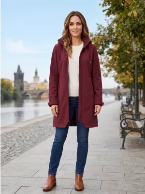 Palton cald de damă softshell ALPINE PRO IBORA 2 RODODENDRON
