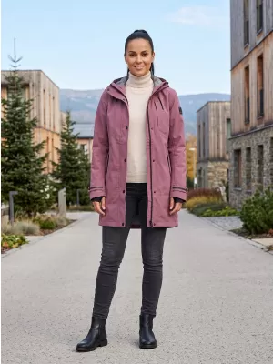 Palton de damă impermeabil ALPINE PRO PERFETA 2 NECTAR DE STRUGURI