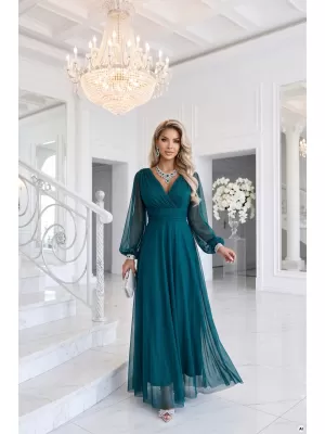 Rochie NUMOCO NERISSA 684-2 VERDE MARE