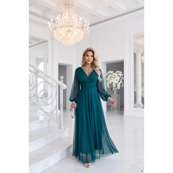  Rochie NUMOCO NERISSA 684-2 VERDE MARE 