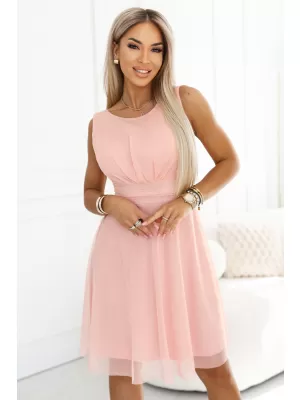 Rochie NUMOCO 676-2 PIERSICĂ
