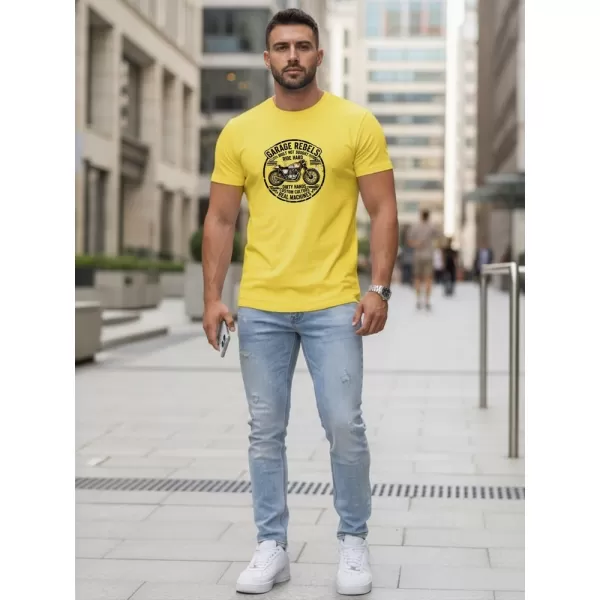  Tricou pentru bărbați DSTREET NX5007R-YE CHIHLIMBAR 