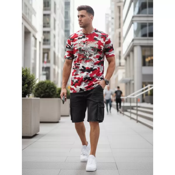  Tricou pentru bărbați DSTREET NX2001R-RW-M ROŞU 