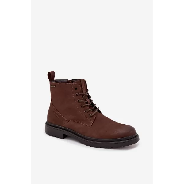  Botine pentru bărbați BIG STAR SHOES OO174149 MARO/BEJ 