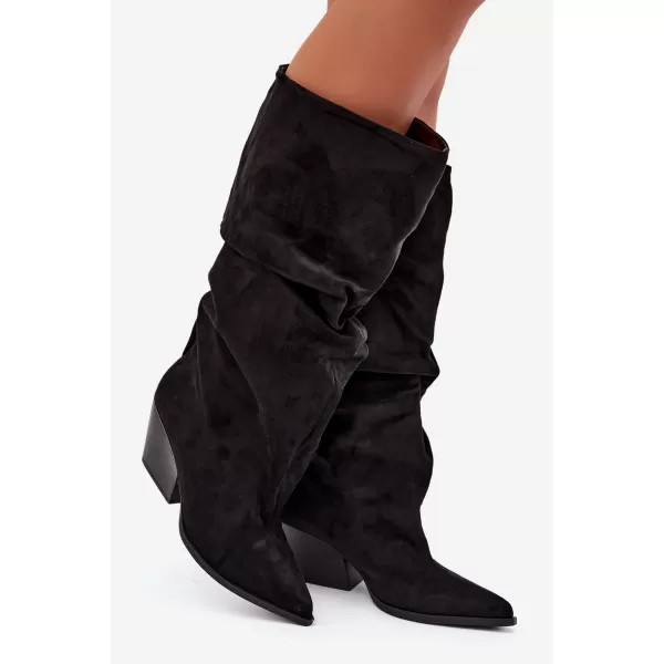  Cizme de dama BOTO 2580A-1 NEGRU 