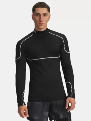 Tricou pentru bărbați UNDER ARMOUR COLD WEATHER GRID LS MOCK 6007127-001 NEGRU