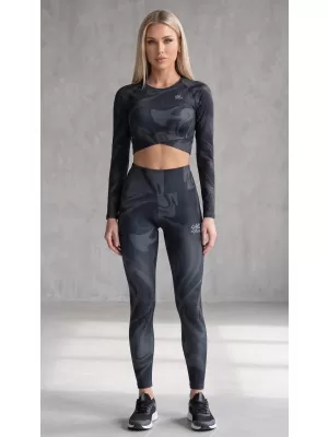 Jambiere lungi premium pentru femei (dimensiuni noi) ALTISPORT VOJ/ALW072LEG05 NEGRU