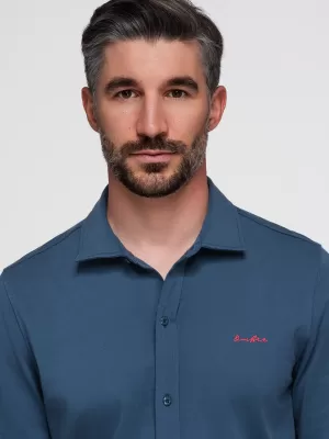Cămașă pentru bărbați OMBRE K697 DENIM