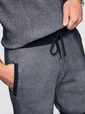 Pantaloni scurți pentru bărbați OMBRE OM-SRCS-0202 ALBASTRU MARIN
