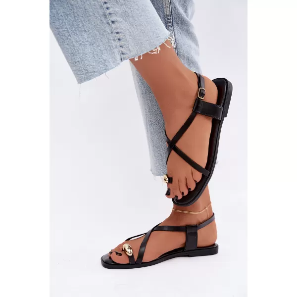  Sandale de dama BOTO BJ722 NEGRU 