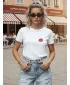 Tricou pentru femei DSTREET NX8049RY-WH ALB