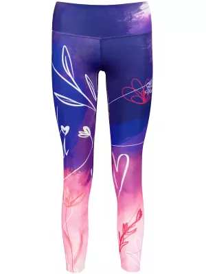 Jambiere lungi premium pentru femei (dimensiuni noi) ALTISPORT VOJ/ALW083LEG05 VIOLET