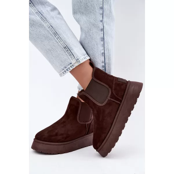  Pantofi de dama BIG STAR SHOES UU274174 UMBRE MARO/BEJ 