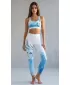Jambiere lungi premium pentru femei (dimensiuni noi) ALTISPORT VOJ/ALW083LEG05 ALB ALBASTRU