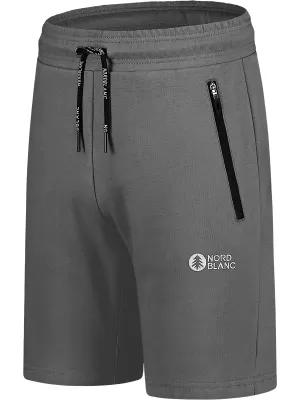 Pantaloni scurți din bumbac pentru bărbați NORDBLANC RELAXEDFIT NBSPM8254 GRI