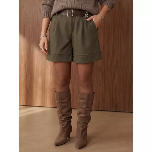  Pantaloni scurți de damă DSTREET SY0627 MĂSLINE 