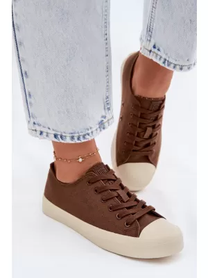 Adidași de damă BIG STAR SHOES TT274123 MARO/BEJ
