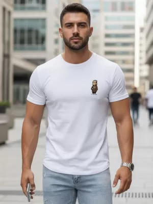 Tricou pentru bărbați DSTREET NX5101R-WH ALB