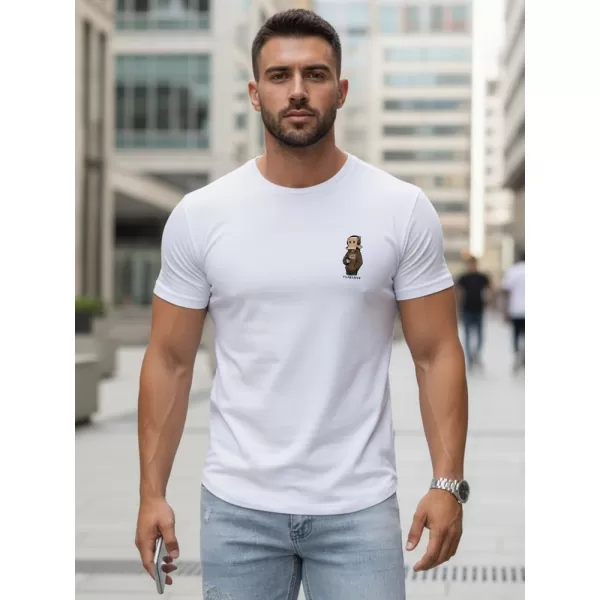  Tricou pentru bărbați DSTREET NX5101R-WH ALB 