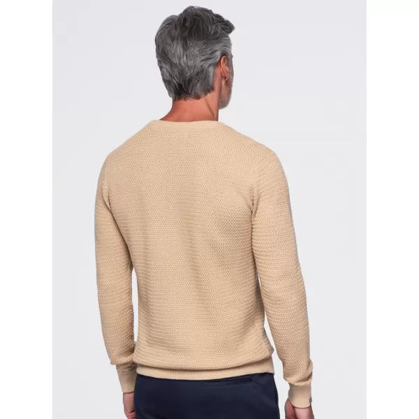  Pulover pentru bărbați OMBRE OM-SWSW-0119 NISIP 