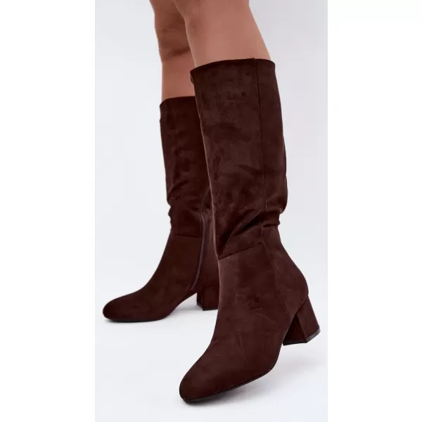  Cizme de dama S.BARSKI HY62-8131 CIOCOLATĂ 