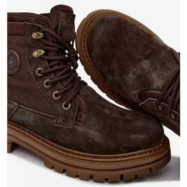  Pantofi pentru bărbați BIG STAR SHOES UU174254 UMBRE MARO/BEJ 