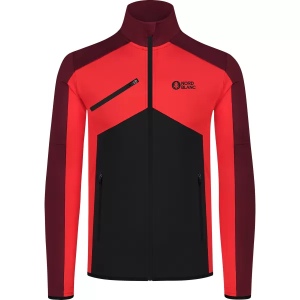  Hanorac powerfleece pentru bărbați NORDBLANC CUSP NBSFM8334 ROŞU 