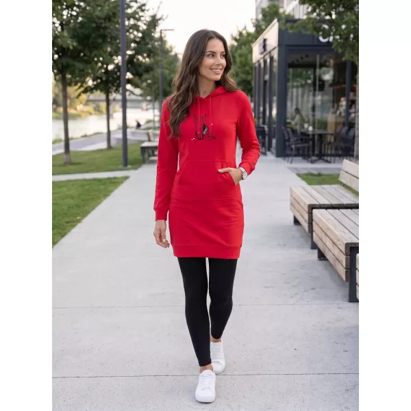  Hanorac prelungit dama ALTISPORT ALW091419 ROŞU 